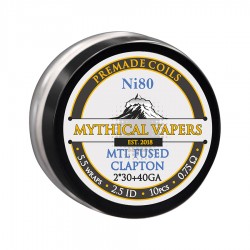 Mtl Fused Clapton Ni80 by Mythical Vapers