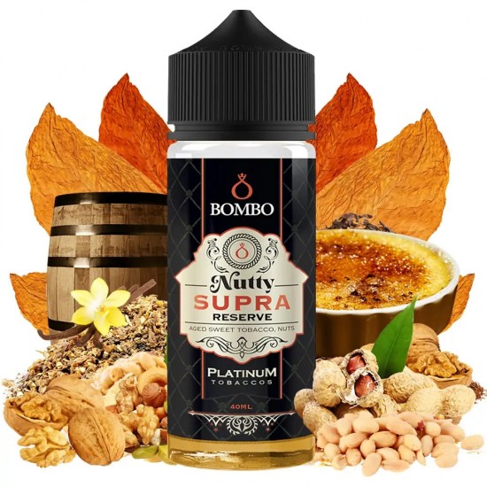 BOMBO PLATINUM TOBACCOS - NUTTY SUPRA RESERVE 120ML